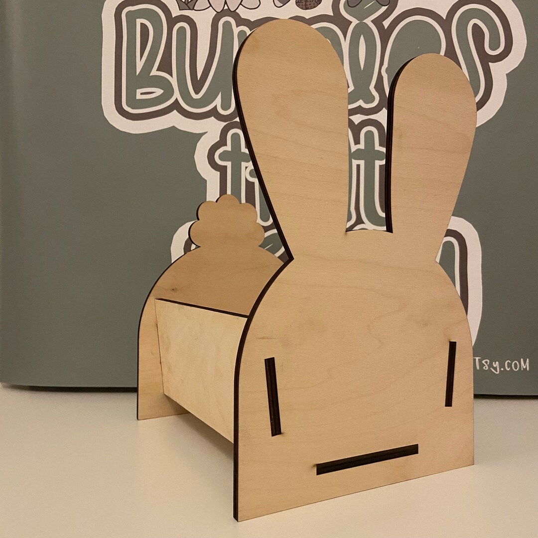 LARGE BUNNY SHAPED Hay Feeder | Bunny Rabbit Storage Holder Flower ...