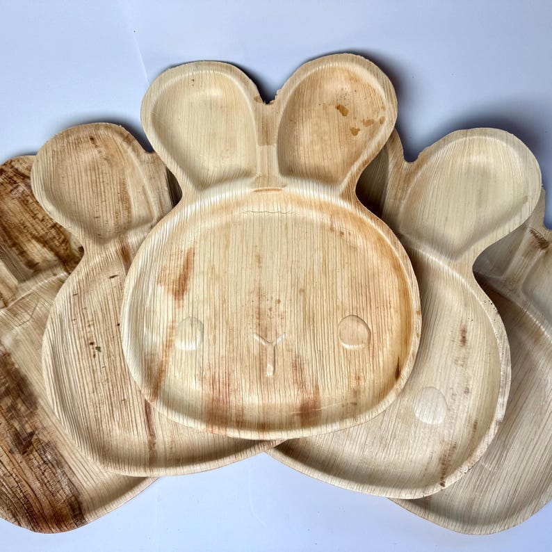 HÄSCHEN PALMLEAF Teller |kauen nagen klein Haustier Futter Leckerei Bereicherung kleine Tiere Meerschweinchen Langeweile Buster Bild 1