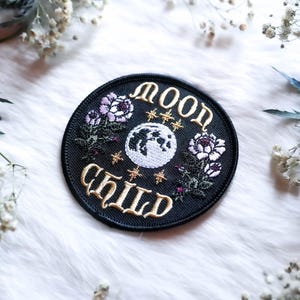 Moon Child Iron-On Patch | Handmade by Moon Goddess Market Copyright