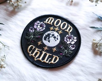 Moon Child Iron-On Patch | Handmade by Moon Goddess Market Copyright