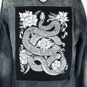 Original Hand carved Block Print sew-on back patch by MoonGoddessMarket® backpatch | Handmade gift