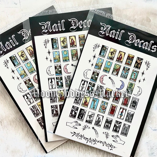 Tarot Card Nail Decals | Mystical Witchy Waterslide