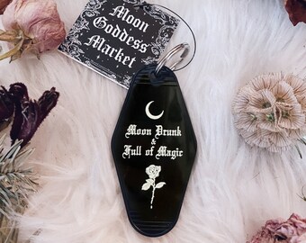 Moon Drunk & Full Of Magic | Gift | Witch | Witchcraft | Occult | Magic | Handmade gift