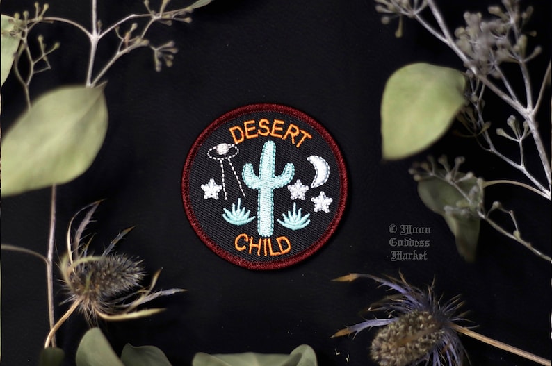 Original Desert Child Iron On Patch by ©MoonGoddessMarket 