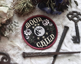 Moon Child Embroidered Patch | Original Copyright Witchy Gift