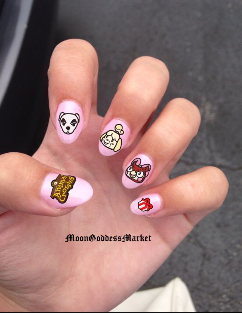 ACNH Animal Crossing New Horizons Nail Decals Waterslide Etsy