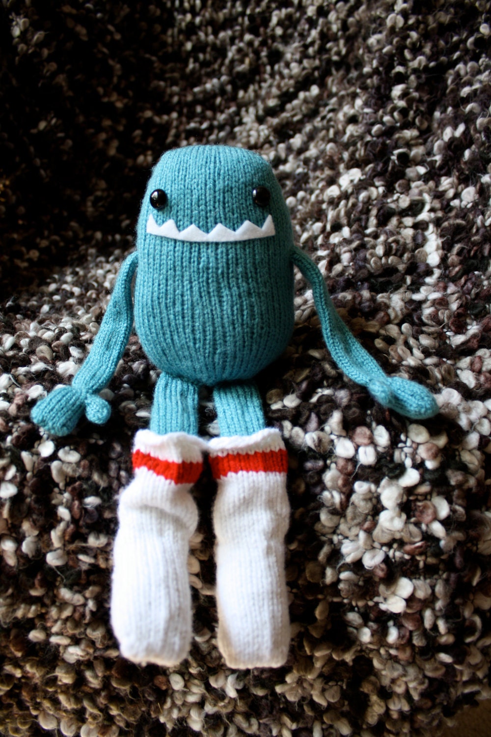 Handmade Knit Sock Monster Etsy