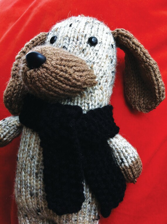 Items similar to Handmade Knit Puppy on Etsy