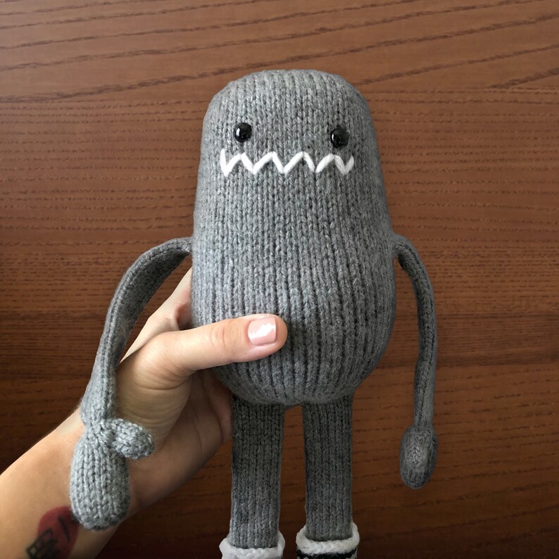 14 Tall Sock Monster Handmade Knit Stuffed Monster image 6