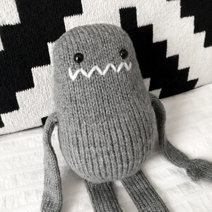 14 Tall Sock Monster Handmade Knit Stuffed Monster image 4