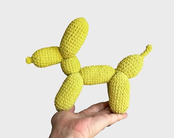 Crochet Balloon Dog • Handmade Crochet Amigurumi Plushie • Ready to Ship!