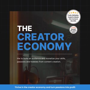 The Creator Economy Ebook and Checklist, Content Creation Guide, Build an Audience, Monetize Skills, Digital Creator Handbook