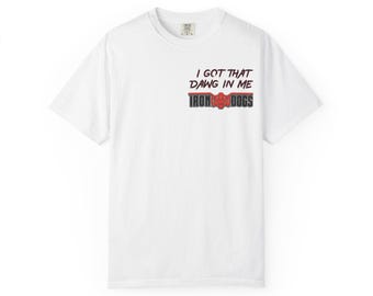 Iron Dogs Logo and Cover Art - Unisex Garment-Dyed T-shirt
