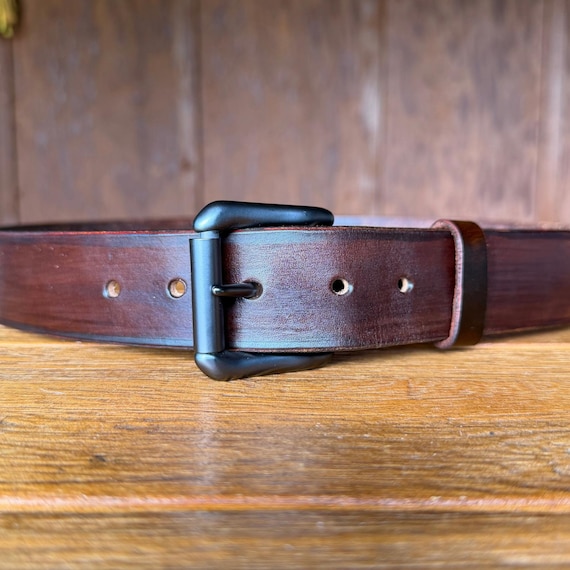 Handmade Leather Belt | Full Grain Leather Belt | Handcrafted Men's Belt | Custom Leather Belt | Rustic Western Belt | Personalized Gift