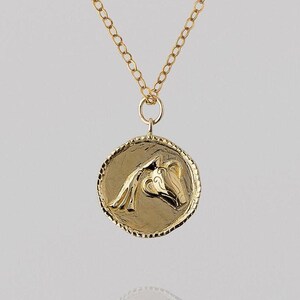 14K Gold Necklace Aquarius Zodiac Necklace Pendant, Celestial Medallion Necklace, Aquarius Handmade Gold Necklace, Birthday Gift