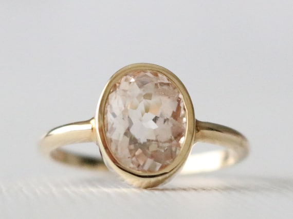 Cor de clearance rosa morganite rings