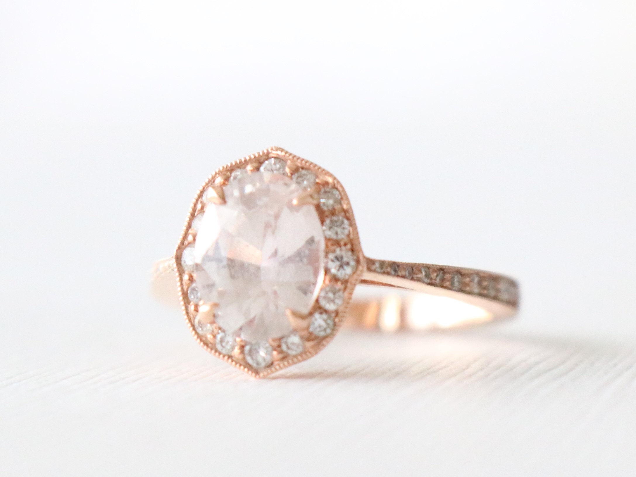 Gia certified store peach sapphire