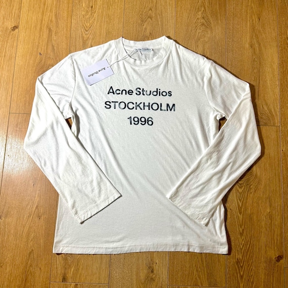 Acne Studios, T-shirt Long Sleeve Acne Studios 1996 – White
