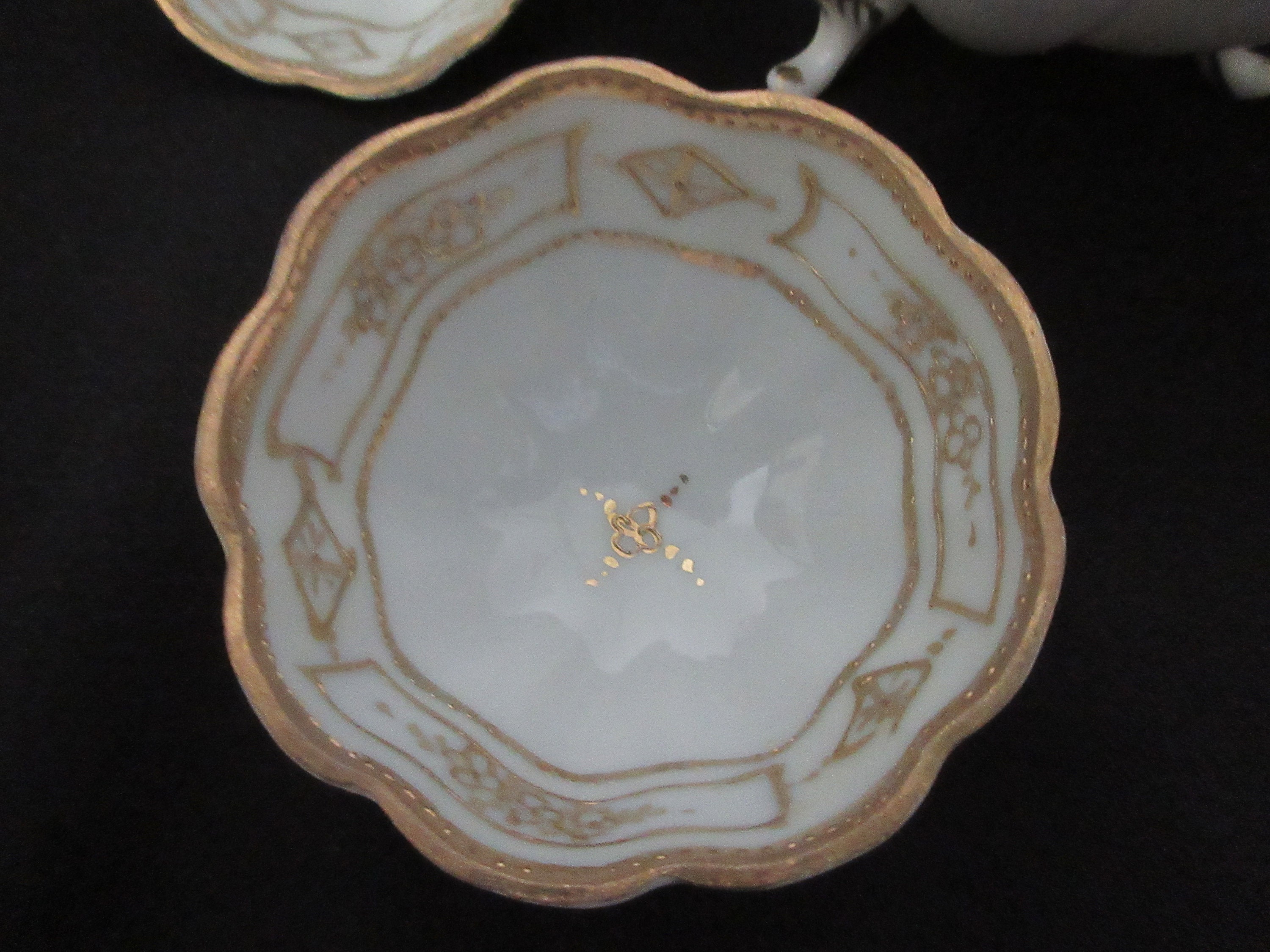 Nippon Nut Bowl Set Cherry Bowl Set Gold Hand Painted Etsy