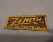 Cloth Patch Advertising Zenith Radio and Television for Shirt or Jacket
