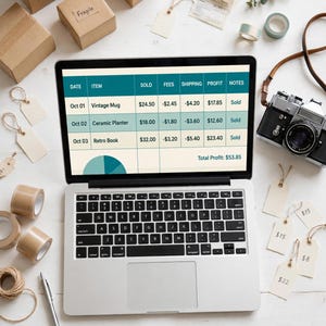 eBay Reseller Spreadsheet — Inventory, Fee Calculator & Profit Per Flip Tracker | Excel