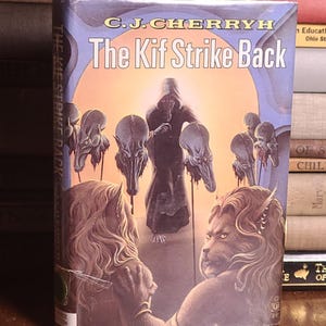 The Kif Strike Back - C.J. Cherryh (1985) Hardcover Ex Library 1st Thus Book Club Edition VG-/VG- | Vintage Sci Fi Novel Hardback Aliens