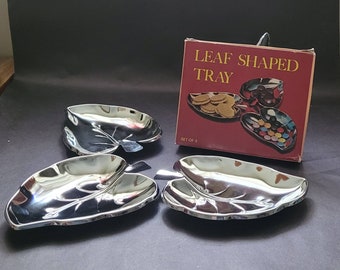 Leaf Shaped Tray Snack Set