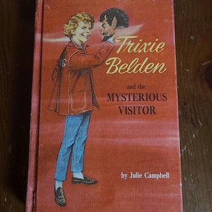 Trixie Belden and the Mysterious Stranger by Julie Campbell, Hardcover, Good Condition (1965) | Vintage Kid's Book Girl Detective Mystery