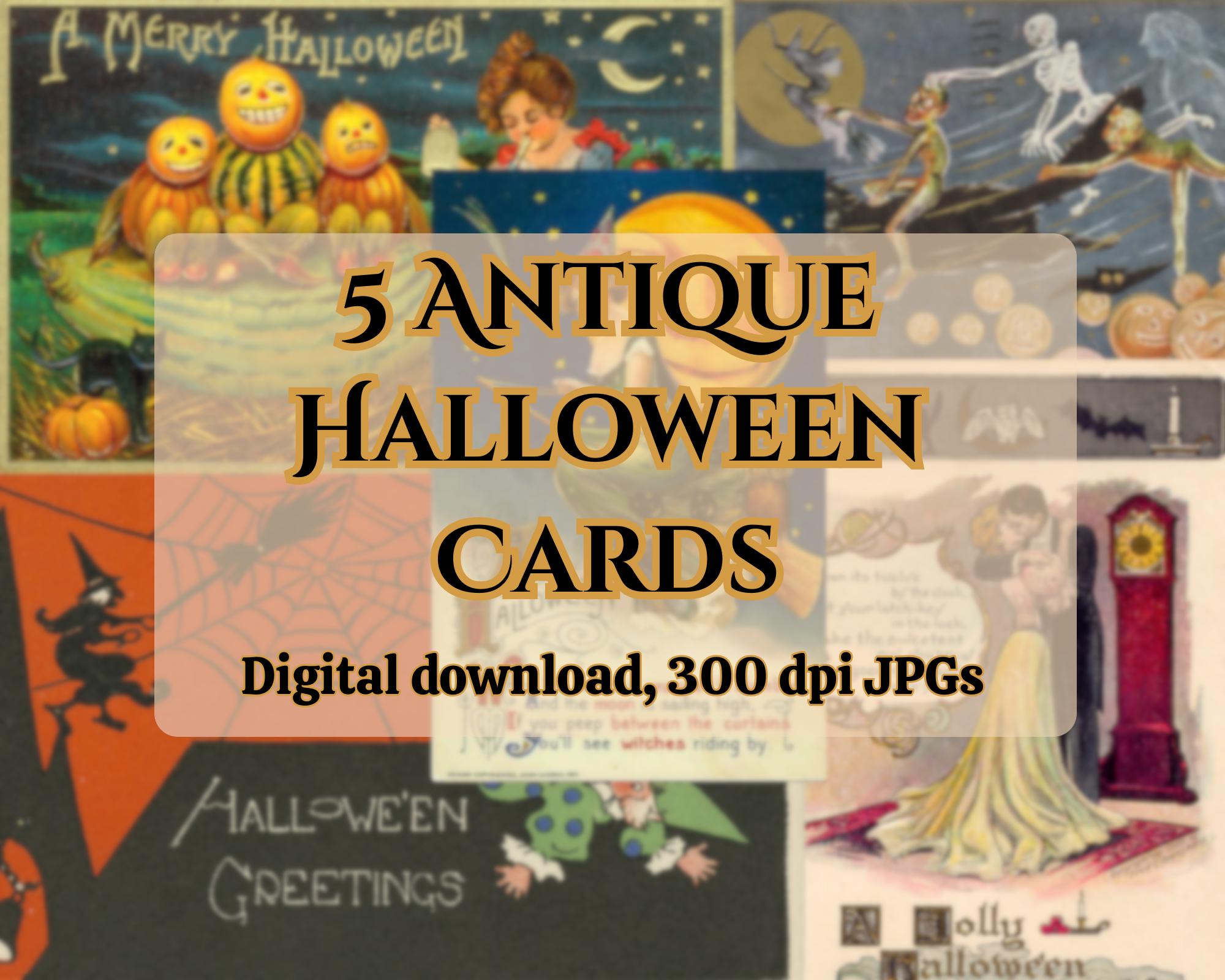 Halloween Postcard Set UK