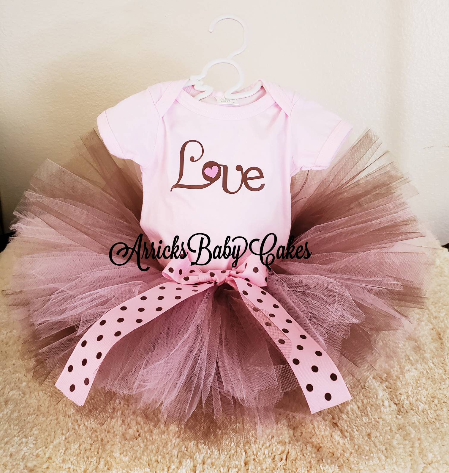 The Love Baby Girl Tutu Outfit By Arricksbabycakes Etsy