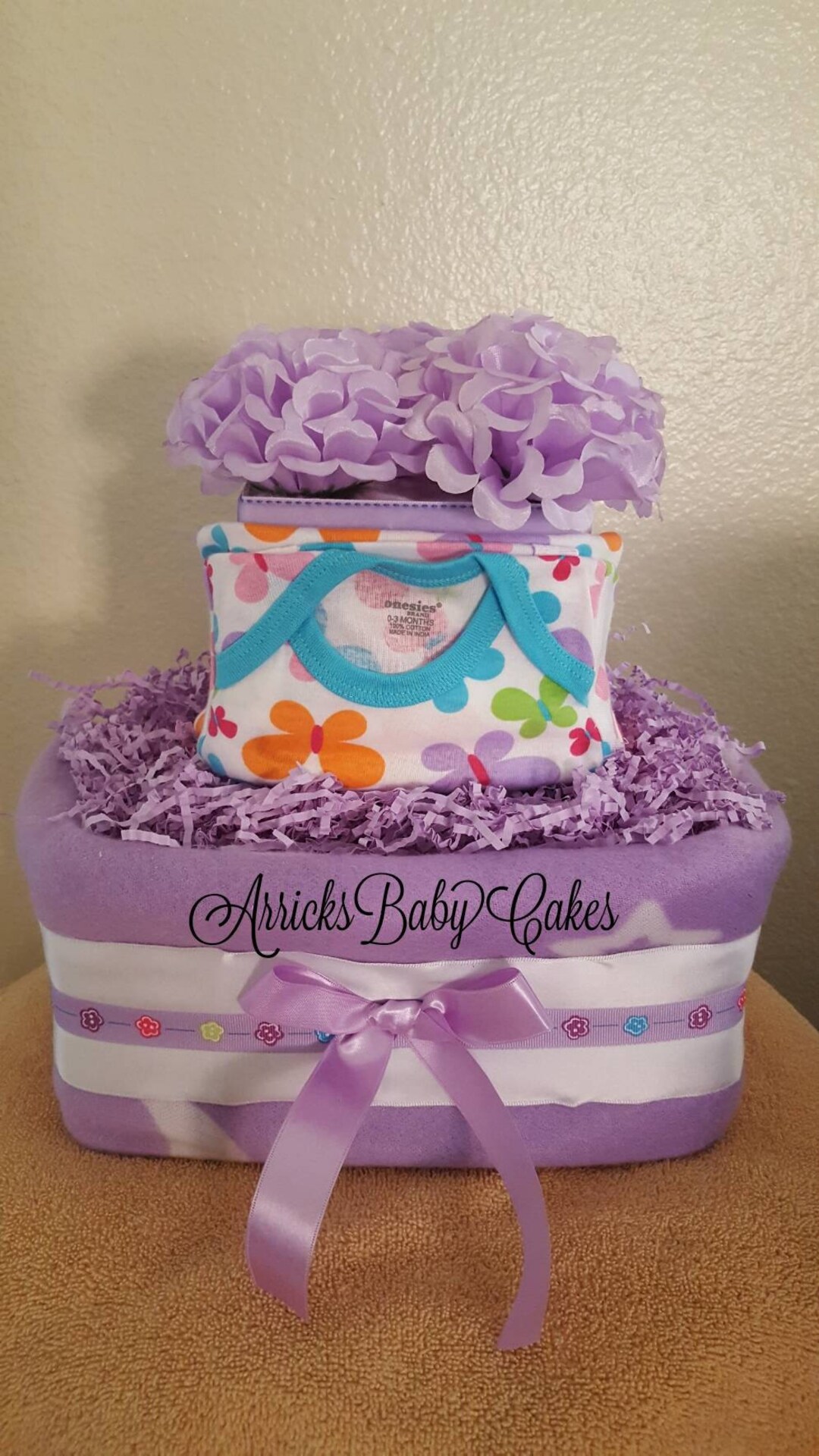 Lavender Fair Isle Diaper Set main image 1