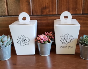 Guest Travel Box - Thank You or Blank -  To Go Box for Weddings, Showers, Parties, Corporate Events
