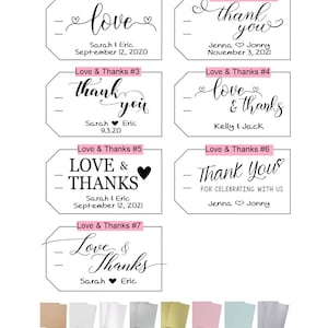 21 CUSTOM Favor Flags for Weddings, Showers, Parties, Corporate Events image 8