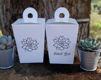 READY MADE GIFT - Assorted Succulent Assembled in Pail and To-Go Box -Weddings, bridal/baby shower, events, party, birthday, corporate gifts