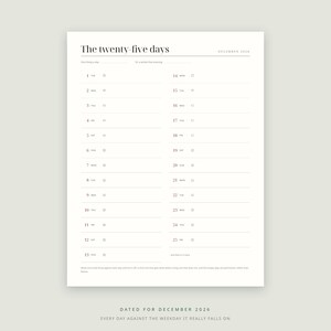 2026 Christmas Planner, Gift List, Budget, Dinner, Card (Instant Download) image 3
