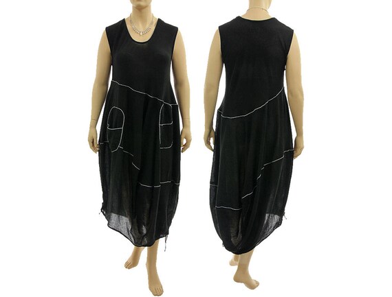black pinafore dress size 18