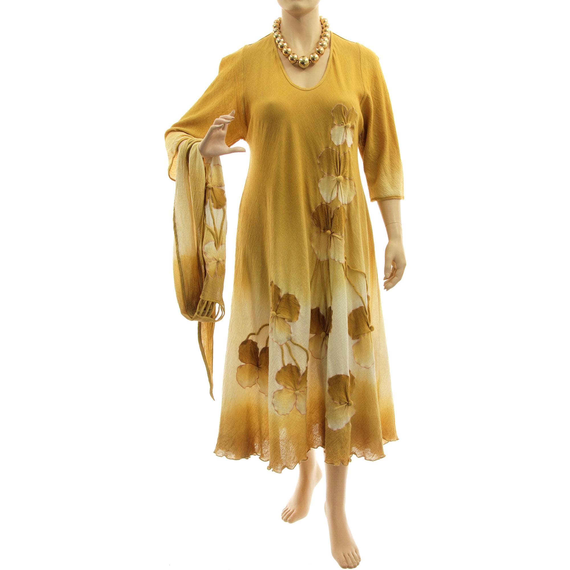 chinese dress ladies Banksia Strapless Side Slit Maxi Dress with Scarf in Butter Yellow  NICE  TO MATCH YOU