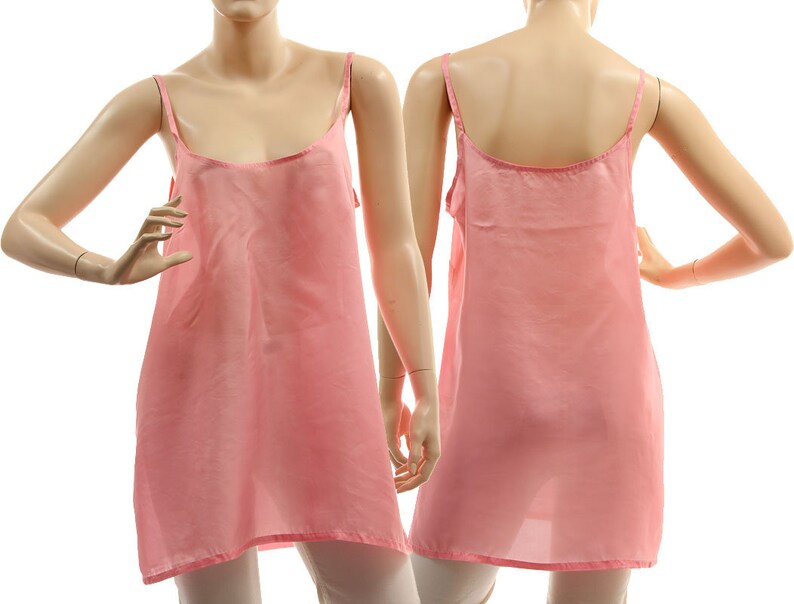 pink silk slip dress