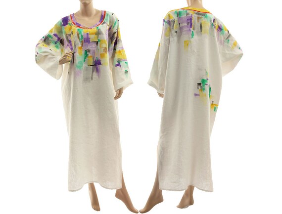 plus size linen maxi dresses