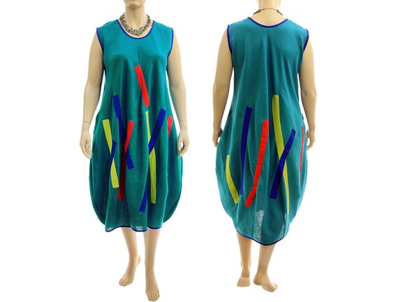 linen bubble dress