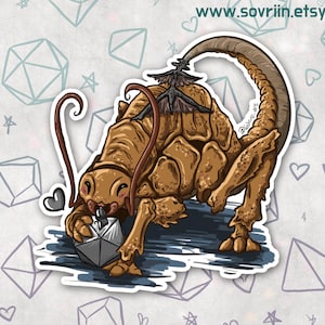 Any 3 Stickers! Adorable Dungeons and Dragons Baby Rust Monster Waterproof Vinyl Sticker