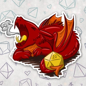 Any 5 Stickers! Adorable Dungeons and Dragons Baby Dragon Waterproof Vinyl Sticker