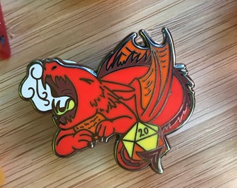 Adorable Dungeons and Dragons Baby Dragon Enamel Pin