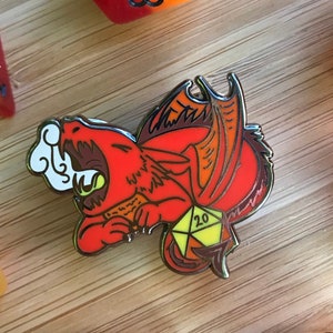 Adorable Dungeons and Dragons Baby Dragon Enamel Pin