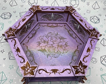 Fae Court Dice Tray, Dungeons and Dragons Dice Tray, Wild Beyond the Witchlight, Pathfinder, Tabletop Dice Tray, Fairy Court