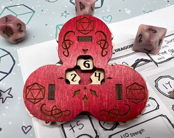 Wooden 3-Digit HP Tracker, DnD MTG Life Counter