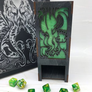 Torre de dados Cthulhu feita sob medida