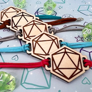 Dungeons and Dragons W20 Armbänder, DND Armband, DnD Schmuck, Dungeons and Dragons Charm, W20 Geschenk, Würfelgeschenk