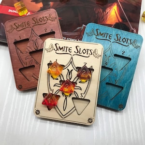 Rastreador de mazmorras y dragones, rastreador de ranuras de madera para paladines, soporte para dados, Pathfinder, regalos para jugadores, accesorio DnD