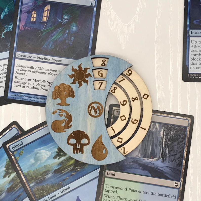Wooden Radial 3 Digit MTG Life Counter MTG HP Tracker Dnd - Etsy